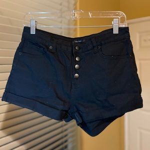 NWOT High waist forever 21 button up denim shorts